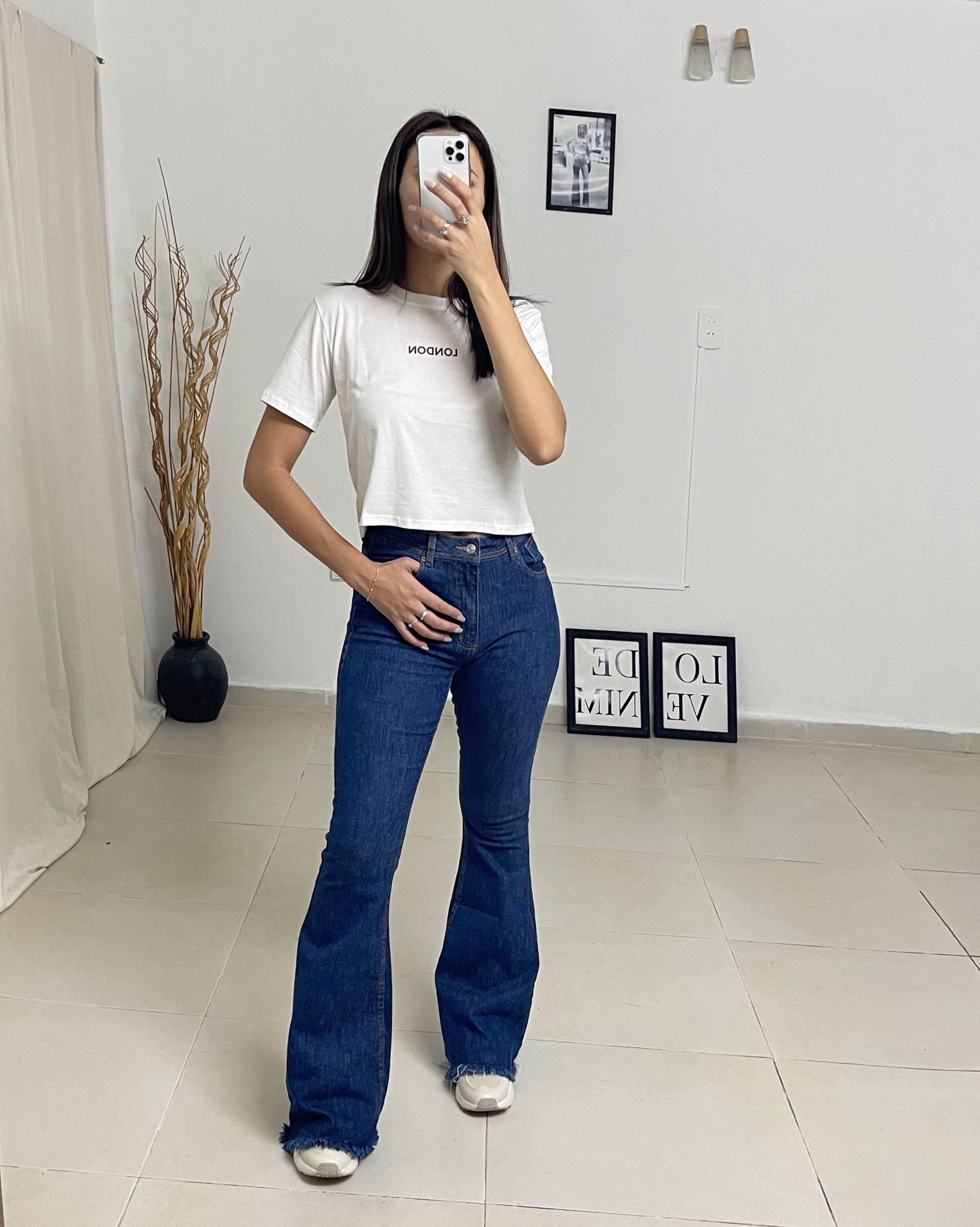 oxford importado super ancho desflecado blue
