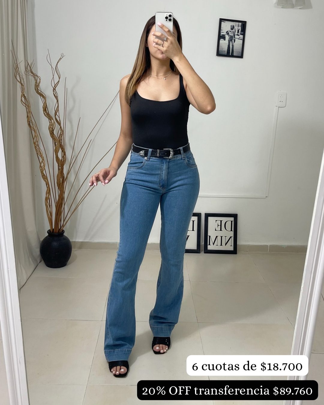 oxford bootcut celeste oscuro, importado