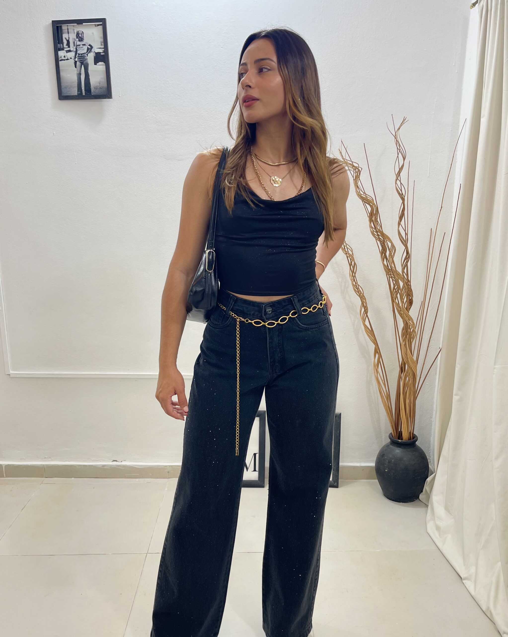 wide leg brillos, importado (negro y celeste) ver