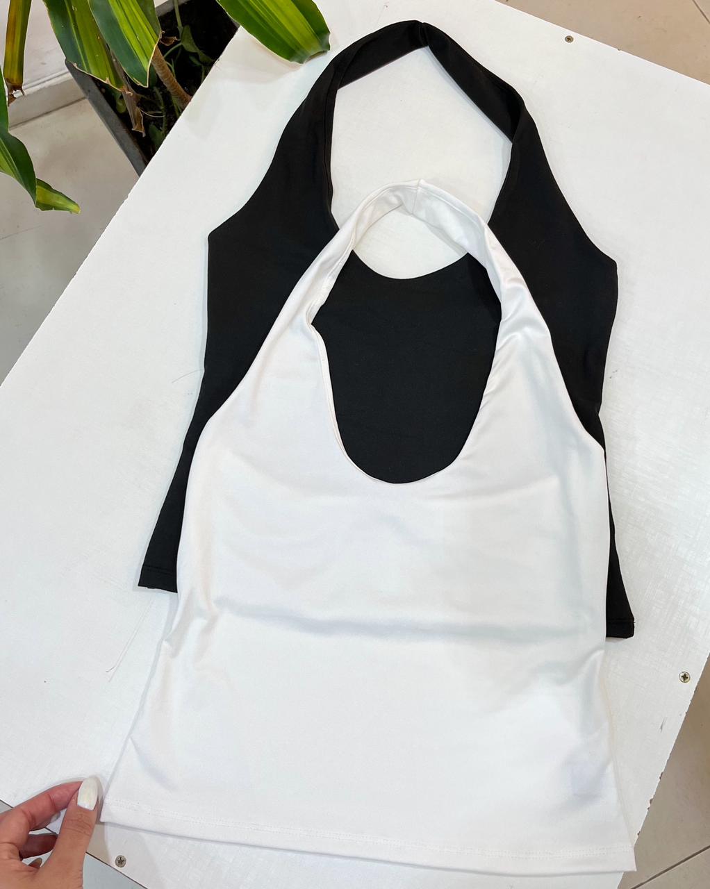 top licra cuello redondo (solo negro)